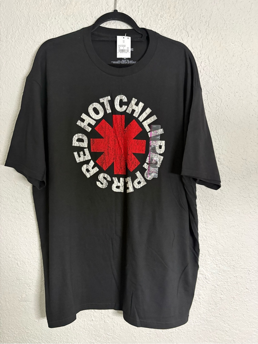 Red chili peppers Graphic Black Men's Tee